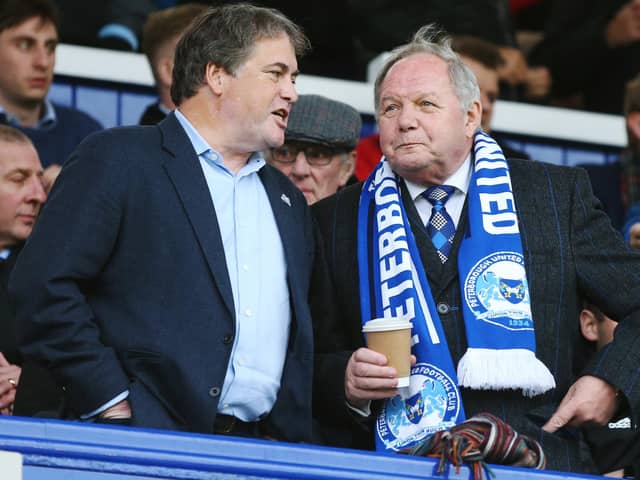 Peterborough director Barry Fry, right. Picture: Joe Pepler