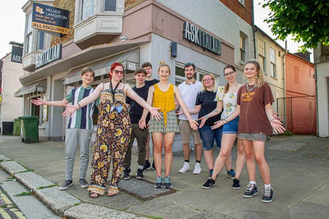 Sara Pollard-Dambach at McDambi's with her staff on 21 July 2021 before its opening

Picture: Habibur Rahman