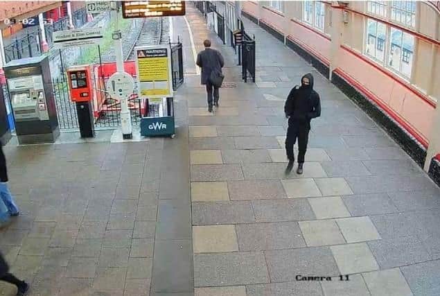 Jaswant Singh Chail at Windsor Railway Station on December 23 2021. Picture: Metropolitan Police/PA Wire