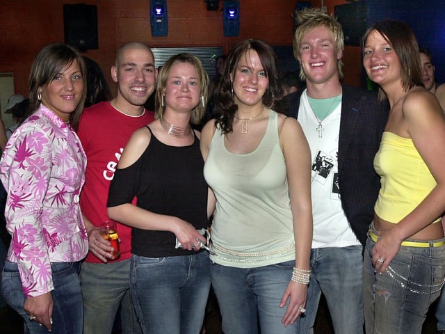 Revellers having a good time at the Bar Bluu complex, Clarendon Road, Southsea - (042347-0055)