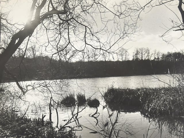 Pictured is: Stansted Lake in 1974. Picture: (2417-1)