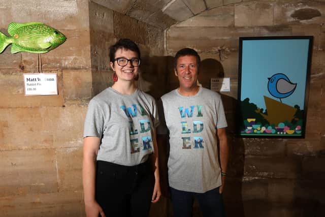The Wilder Art Exhibition, hosted by Hampshire & Isle of Wight Wildlife Trust, is taking place on October 9 and 10 in the Round Tower, Southsea.
Pictured is (L-R) Marianne Lotter-Jones, and Andy Ames.
Picture: Sam Stephenson