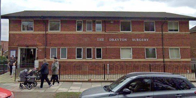 The Drayton Surgery has a rating of 3.6 out of 67 Google reviews.