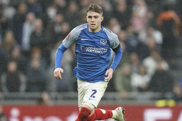 Zak Swanson produced a magnificent Pompey performance on his return to North London in Saturday's FA Cup trip to Spurs. Picture: Jason Brown/ProSportsImages