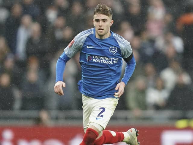 Zak Swanson produced a magnificent Pompey performance on his return to North London in Saturday's FA Cup trip to Spurs. Picture: Jason Brown/ProSportsImages