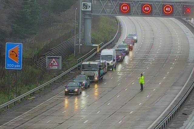 M27 crash. Pic: Highways England