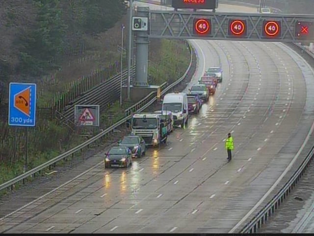 M27 crash. Pic: Highways England