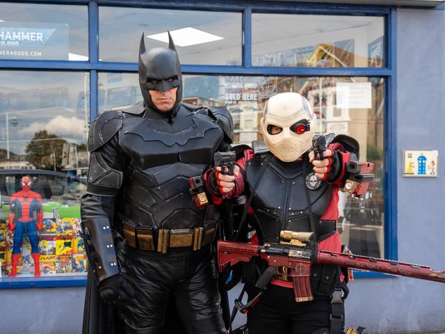 Vanguard Comics has welcomed cosplayers to celebrate Batman Day.  Photo by Matthew Clark