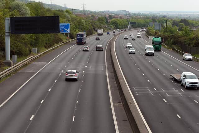 The M27 near Portchester - Saturday's accident happened further west near Southampton Airport 
Picture: Chris Moorhouse (jpns 040522-21)