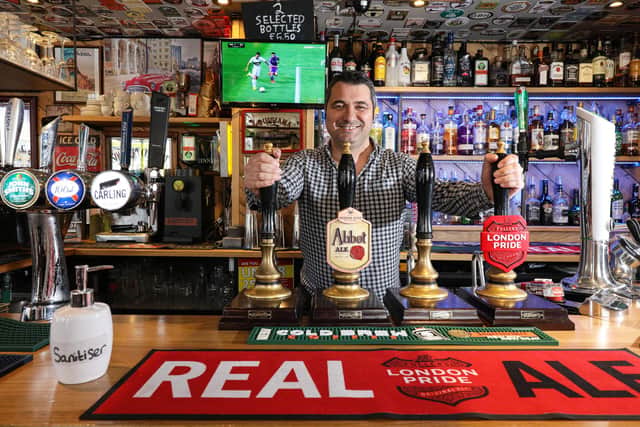 Landlord Tom Yaman at The Duke of Devonshire, Albert Rd, Southsea Picture: Chris Moorhouse      (100421-17)