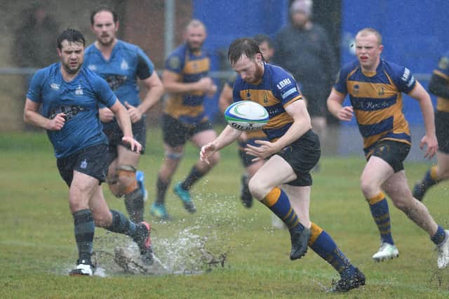Action from Gosport & Fareham's rain-sodden league encounter with Chichester 2s earlier this month. Picture: Neil Marshall