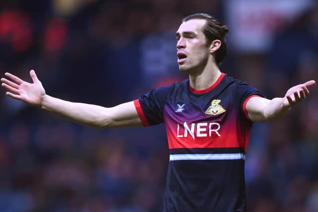 Ex-Pompey striker John Marquis will face former club Doncaster tonight with Lincoln. Picture: Nathan Stirk/Getty Images