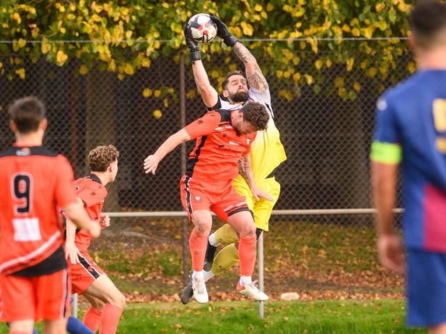 Portchester goalkeeper Amadeusz Skrzyniarz. Picture: Keith Woodland