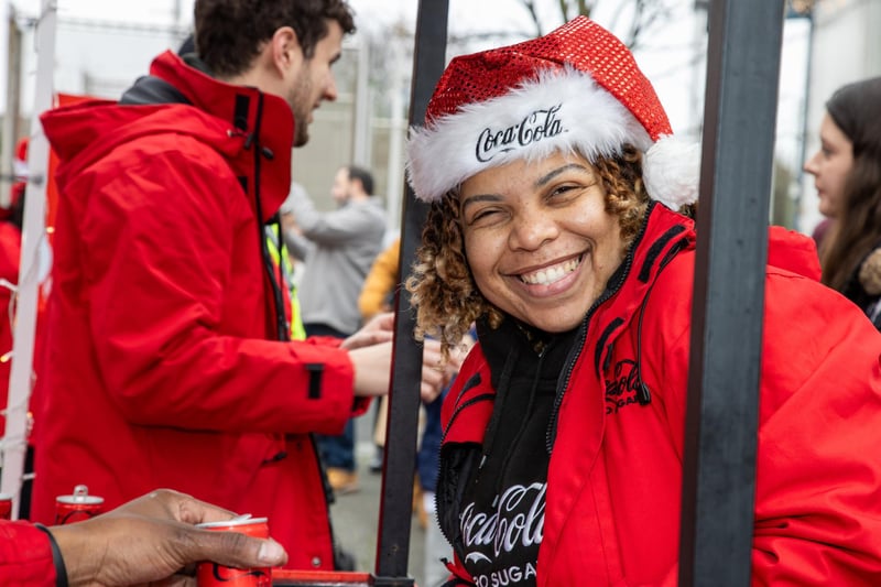 Pictured - Joey, Coca Cola Christmas Ambassador.