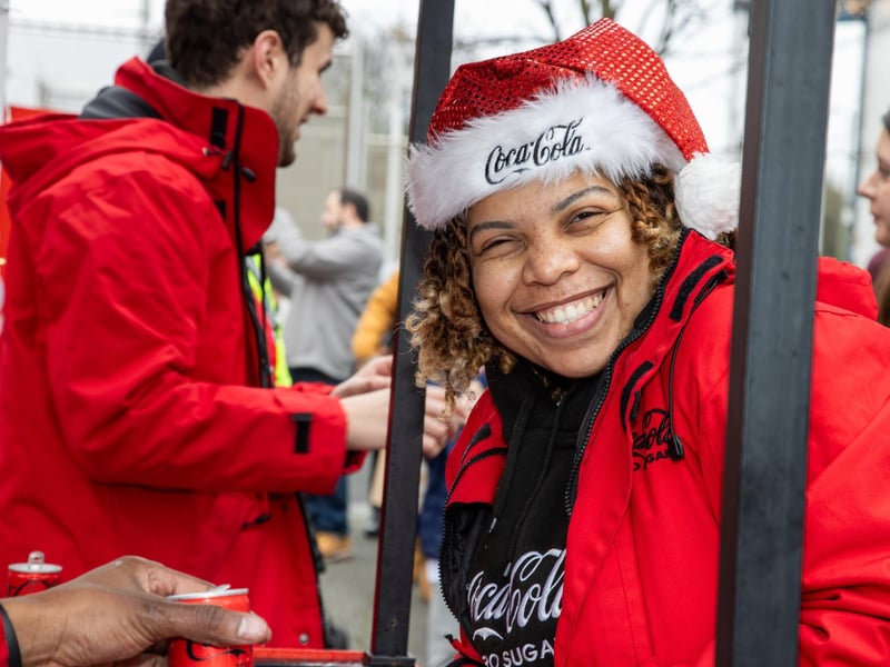Pictured - Joey, Coca Cola Christmas Ambassador.