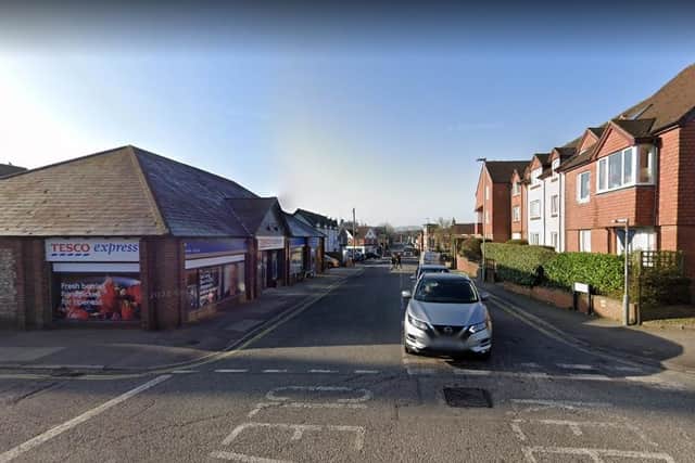 The attack took place in Station Road, Petersfield. Picture: Google Street View.