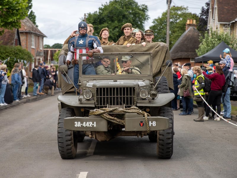 Hundreds of people turned out on Saturday for the Southwick Revival, which showcased vehicles and characters from war time England.Pictured - Hundreds of people lined the streets to watch the classic vehicle displayPhotos by Alex Shute