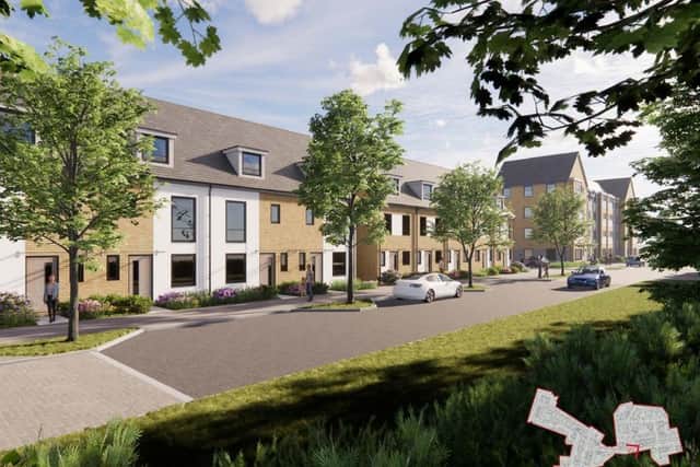 A CGI of the proposed Bellway Homes development at Tipner East in Portsmouth