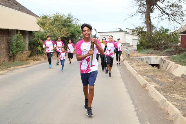 The Queen's Baton in St Helena