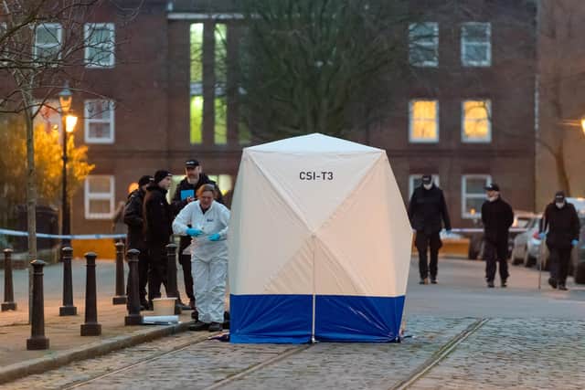 Pictured is: Police in Buckland after a baby girl was found dead on January 25 at 6.18am. Picture: Keith Woodland (25012020-72)