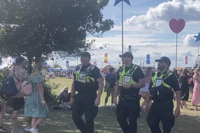 Police on patrol at Victorious Festival 2023