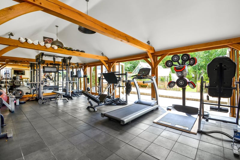 The property comes with its own gym