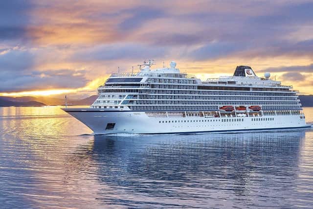 The Viking Sky in Lofoten, Norway, on its way to the North Cape. 