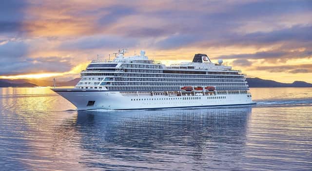 The Viking Sky in Lofoten, Norway, on its way to the North Cape.