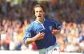 Stefani Miglioranzi celebrates scoring against Sheffield United in August 1999 - his maiden Pompey goal. Picture: Steve Reid