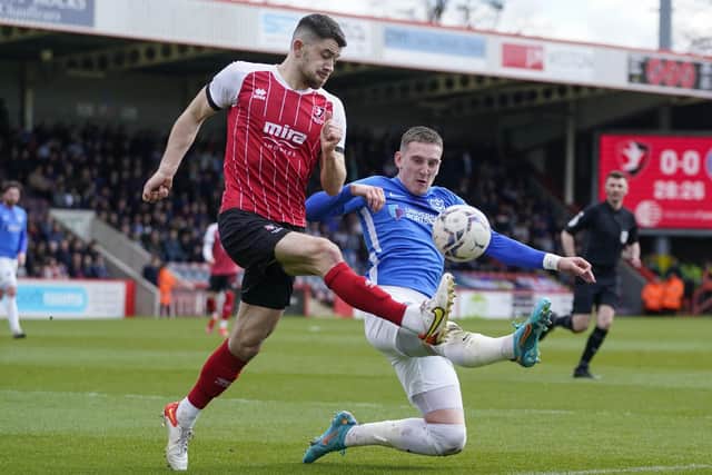 Ronan Curtis started for Pompey against Cheltenham today. Picture: Jason Brown