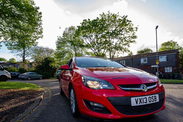 Stephen Sawdy bought a car three and a half years ago, but it is not like any other - it is the car used throughout Top Gear

Pictured: The famous Vauxhall Astra at their home in Waterlooville, Portsmouth on Wednesday 10th May 2023

Picture: Habibur Rahman