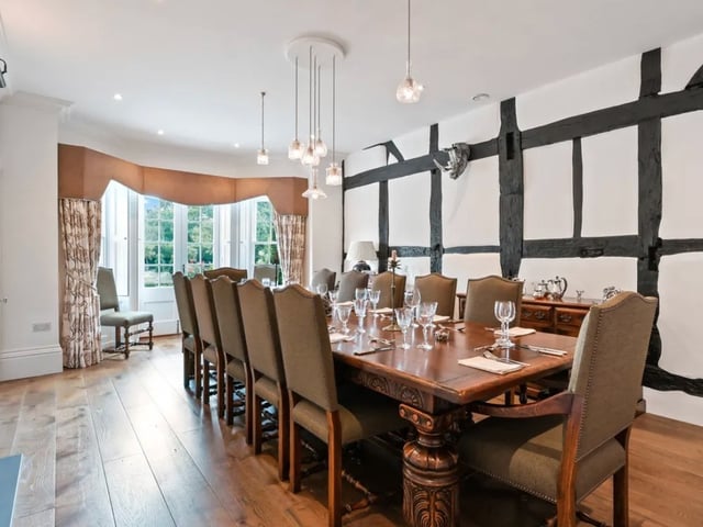 This property comes with five bedrooms, five reception rooms and four bathrooms as well as gorgeous gardens. The listing says: "An exceptional opportunity to purchase an historic Grade II Listed Manor House, which is, recorded as one the oldest houses in the village hamlet of Old Bedhampton." The listing says: "The main part of the house was recorded to be built in the 16th century before having two wing extensions built in the Victorian era. It is understood to be the former home of Lord Sherborne." The listing says: "Set within grounds approaching one acre (incl. Bank) this incredible home of over 7,000 sq. Ft (inc outbuildings) provides flexible living accommodation for the discerning purchaser." This property is on the market for £3,250,000 and it is being sold with John D Wood & Co. - Country House Department. This house is located in Havant and it is near schools including Bidbury Infant School and Bidbury Junior School. For more information about the property, visit the website.