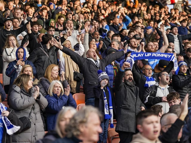 2,115 Pompey fans made the trip to Blackpool for Saturday's game at Bloomfield Road