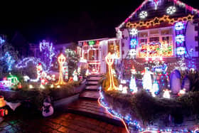 Bill and Barbara Wright have been doing their Christmas lights for charity for the last 16 years and this year is no different. 

Pictured: Christmas lights at Bill and Barbara Wright's home in Portchester on Monday 4th December 2023

Picture: Habibur Rahman