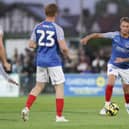 Pompey new boy Ben Stevenson in action against Bognor last night. Picture: Jason Brown.