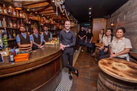 General manager, Fahren Smith and his staff at Rapscallions, Southsea on 6 August 2021. Picture: Habibur Rahman