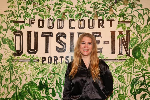 Kaiko McKay, the manager of Outside-In Food Court, and said the business's variety of food and events will maintain it if new restrictions are put in place. Picture: Alex Shute