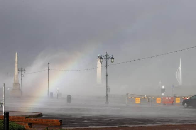 Storm Eunice battering Southsea Seafront in February 2022. Photos by Alex Shute
