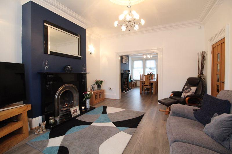 The flame gas fire in the lounge adds an extra cosy touch to the home.