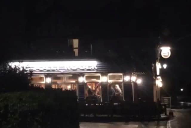 Police are now investigating the incident, which took place on Saturday evening.