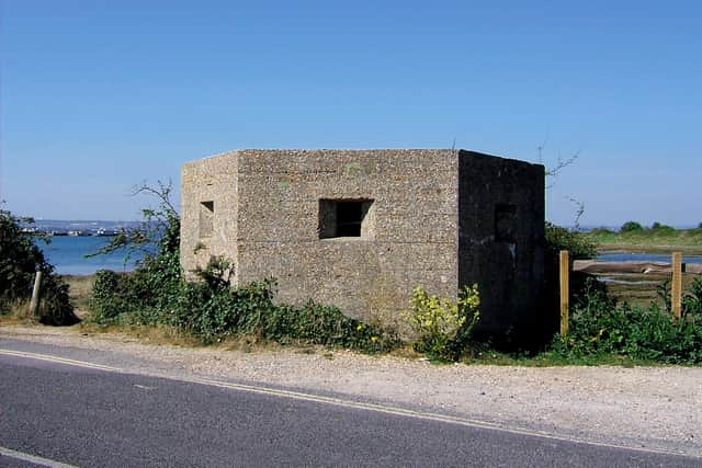 An 80-year-old pillbox still in superb condition at the Kench, Hayling Island. Picture: Mike Beel.