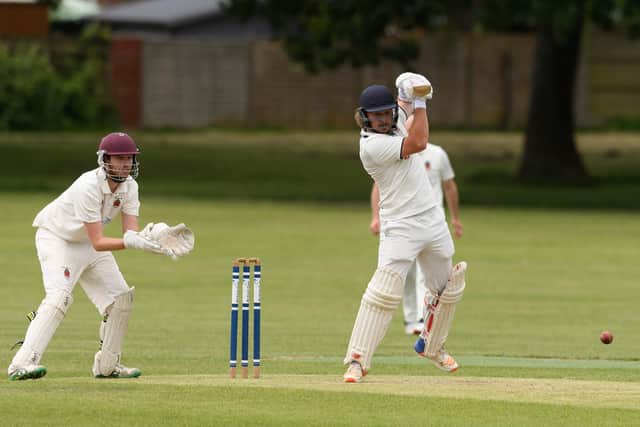 Waterlooville's Josh McGregor batting against Andover.
Picture: Keith Woodland