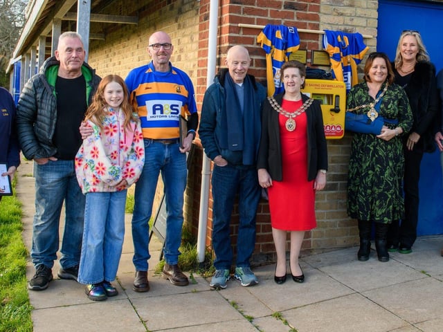 Unveiling of new defibrillator at Gosport & Fareham Rugby Club
