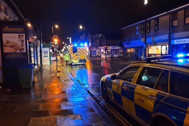 Police attended an incident that left two pedestrians injured last night. Picture: Hampshire Constabulary.
