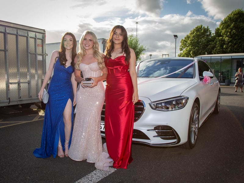 Students dressed up for Ark Charter Academy prom night