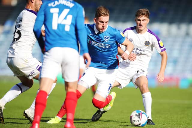 Pompey forward Ronan Curtis. Picture: Joe Pepler