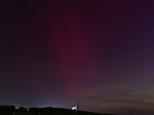 The Northern Lights seen over Portsmouth.