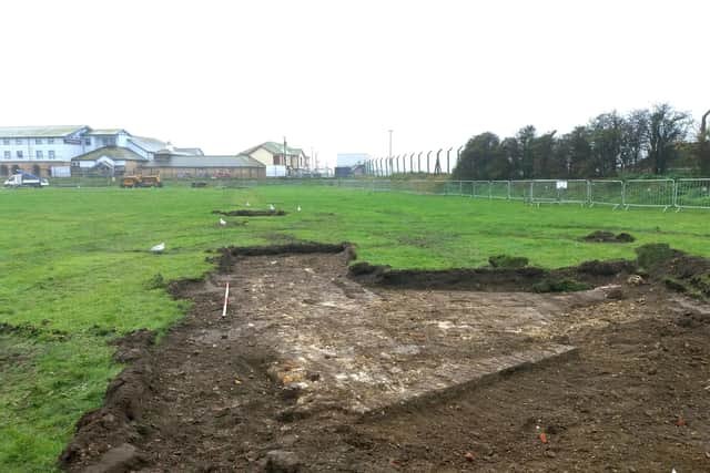 Sections of the historic defences, possibly dating back to the 17th century, have been discovered under Southsea's Clarence Pier Playing Field.