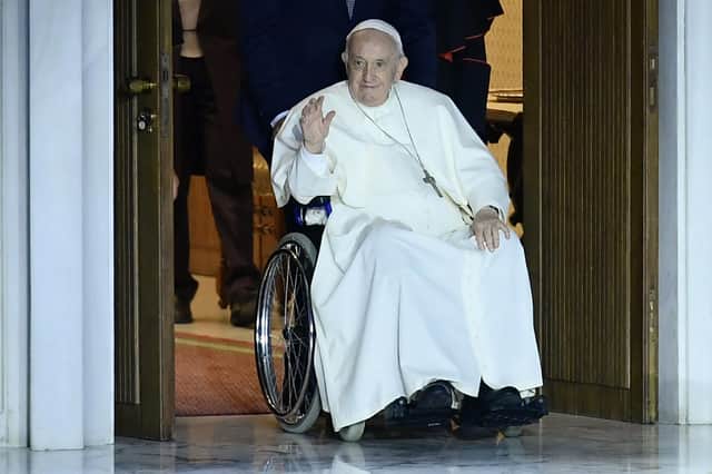 Pope Francis. Photo by FILIPPO MONTEFORTE/AFP via Getty Images