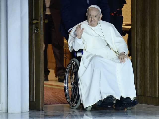 Pope Francis. Photo by FILIPPO MONTEFORTE/AFP via Getty Images